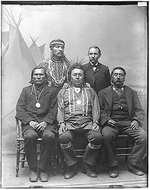 Otoe delegation, circa 1890